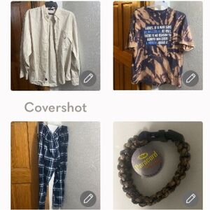 Nautica sleepwear fleece pants XXL+NIP Paracord+tee 2X+button-up w pocket⛵️